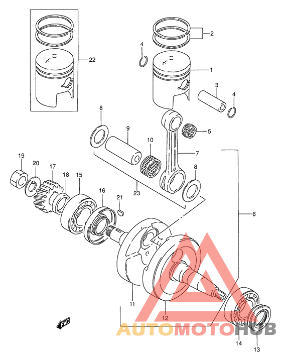 Вал коленчатый
