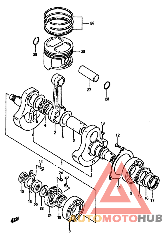 Вал коленчатый