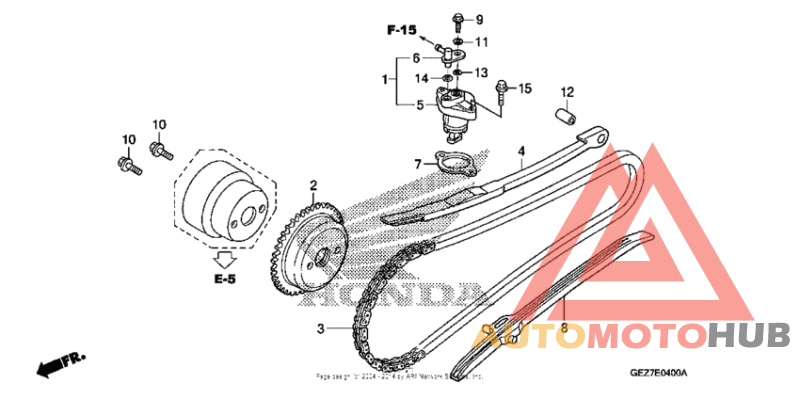 Cam chain + tensioner