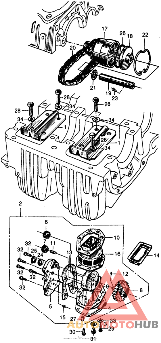 Oil pump + oil filter