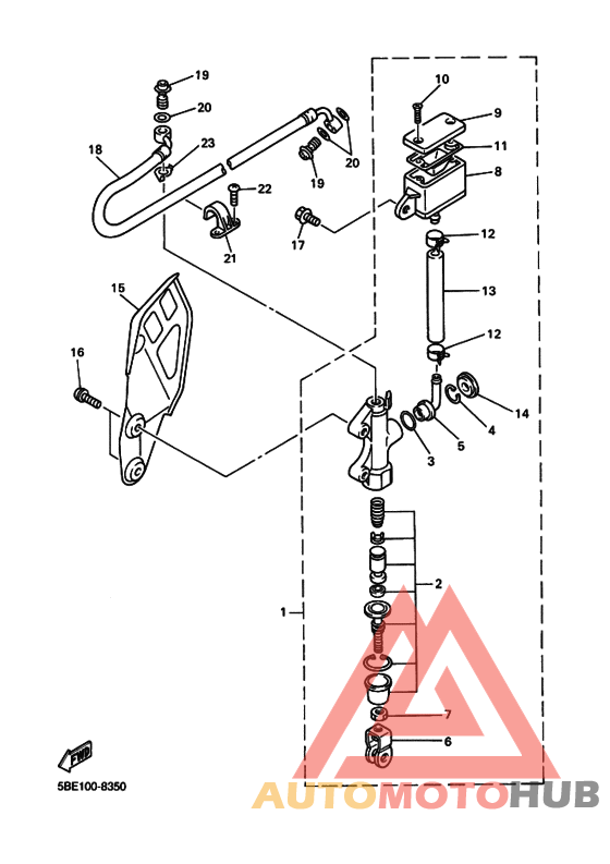 Rr master cylinder assy