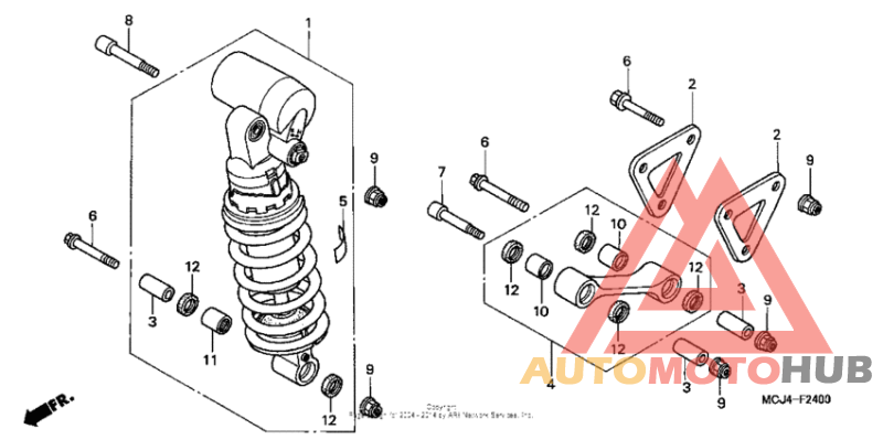 Rear shock absorber (1)