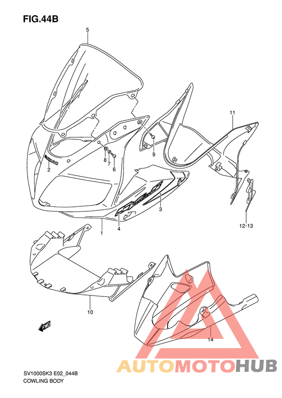 Cowling body