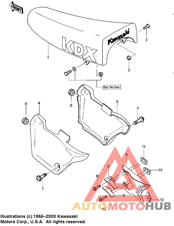 Seat/side covers/chain cover