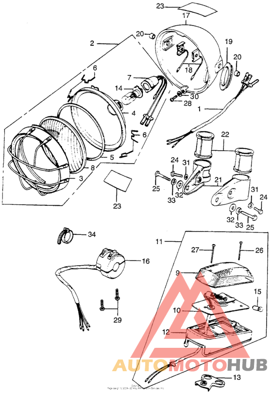 Headlight + taillight