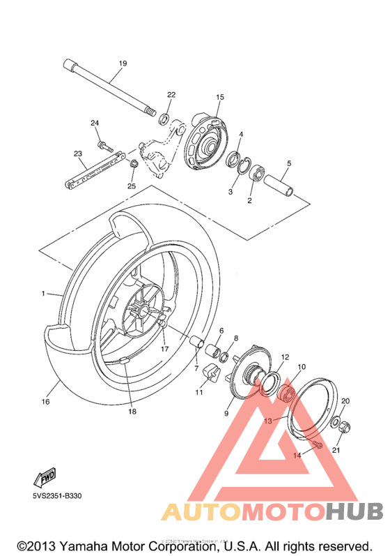 Переднее колесо