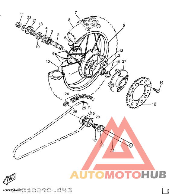 Переднее колесо