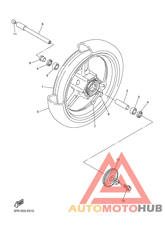 Переднее колесо