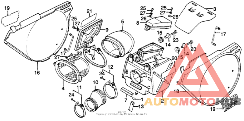 Air cleaner + side cover