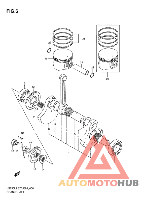 Вал коленчатый