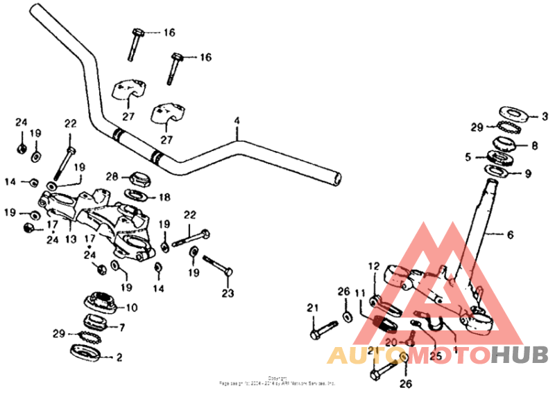 Handlebar + top bridge