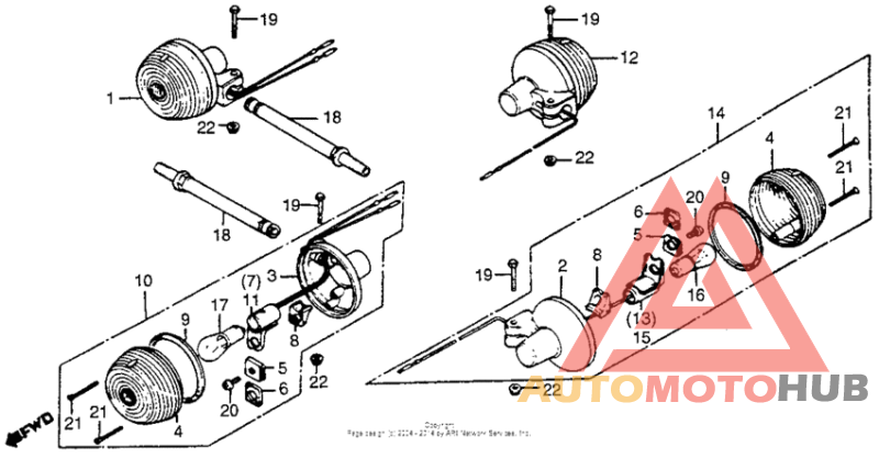 Задний фонарь