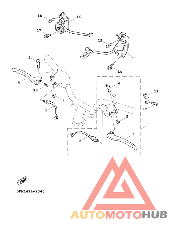 Handle switch. lever