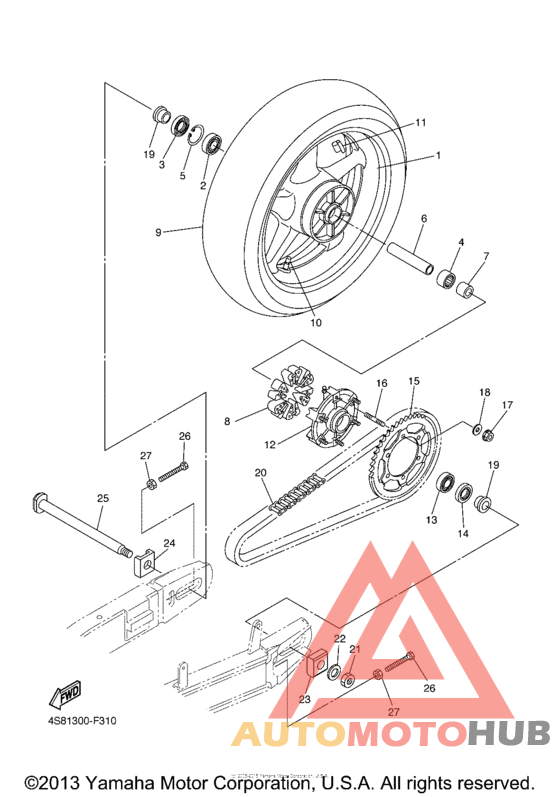 Переднее колесо