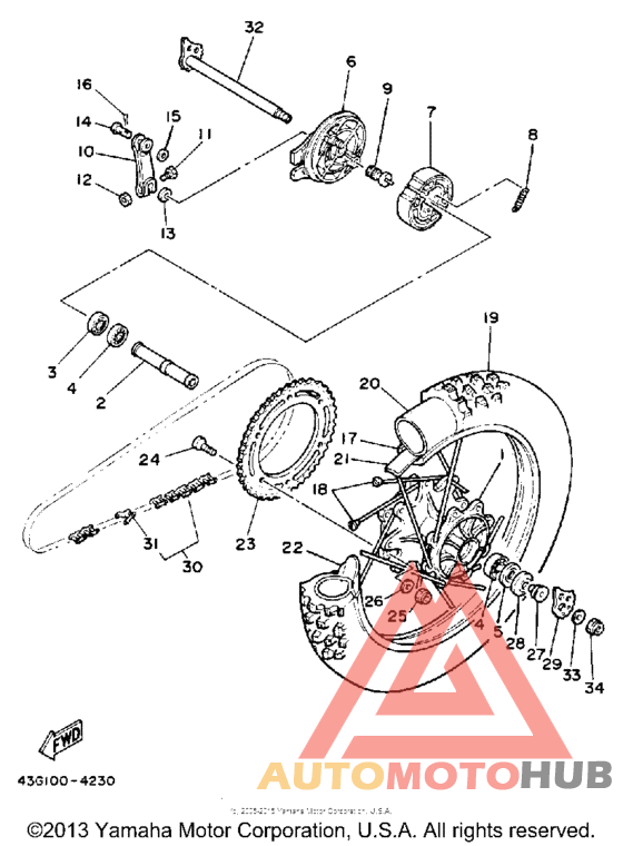 Переднее колесо