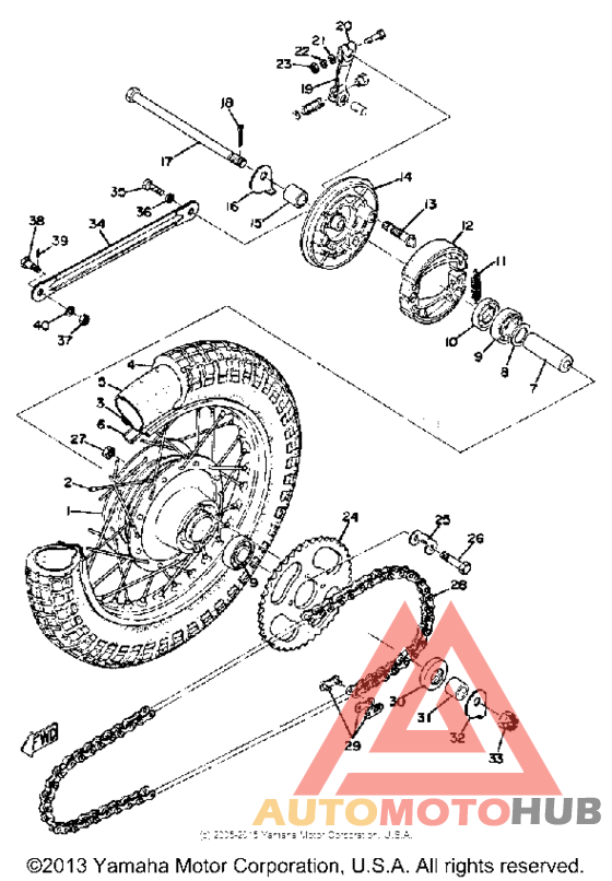 Переднее колесо