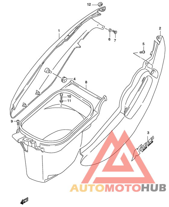 Обтекатель задний