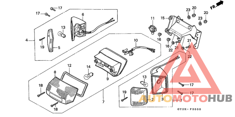 Taillight unit ass`y