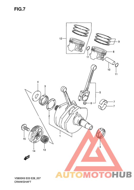 Вал коленчатый