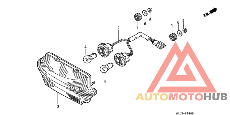 Taillight unit ass`y