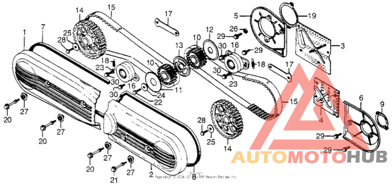 Front cover + timing belt