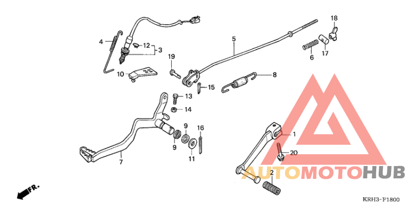 Brake pedal assy