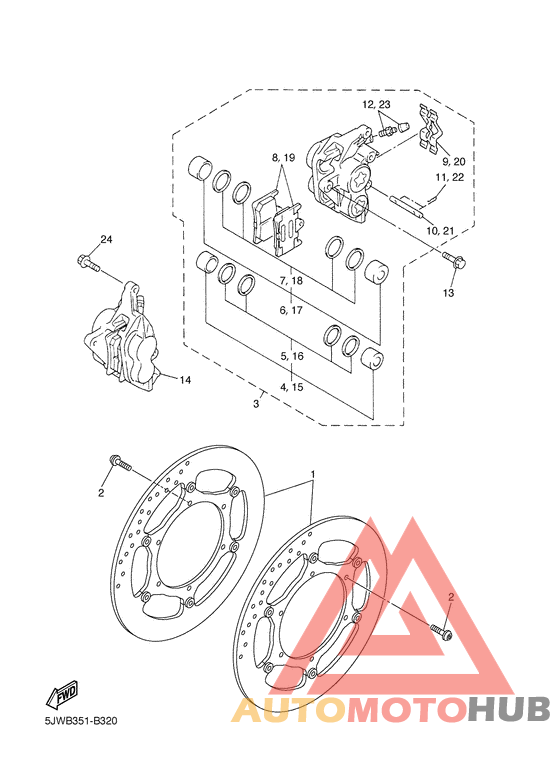 Передний суппорт