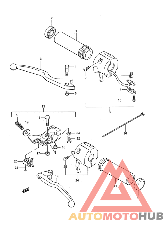 Рулевой переключатель