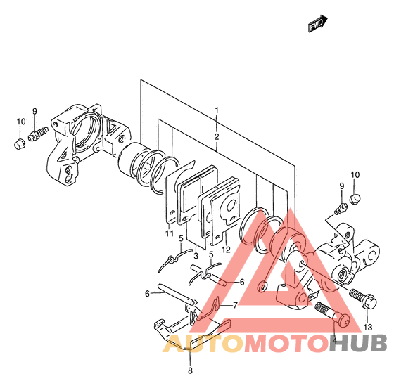 Задний суппорт