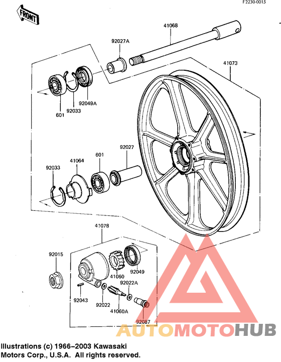 Front wheel/hub