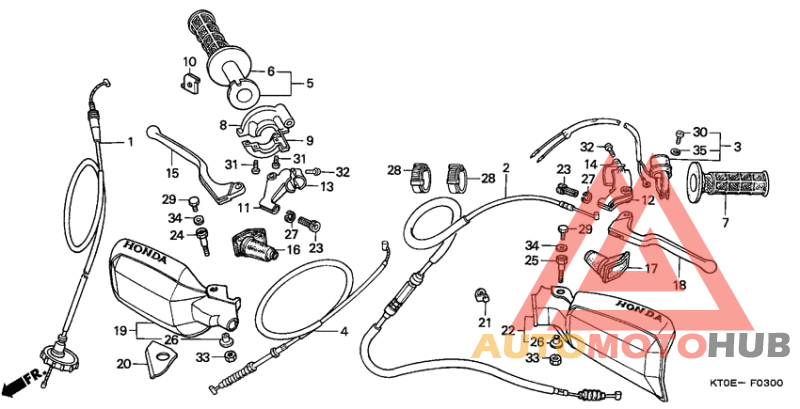 Handle lever/switch/ cable