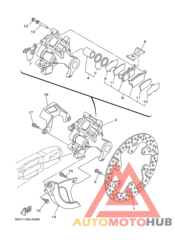 Задний суппорт