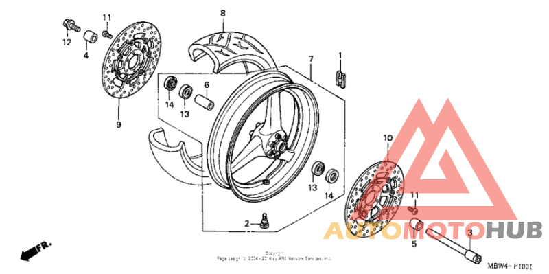 Front wheel ('01-'06)