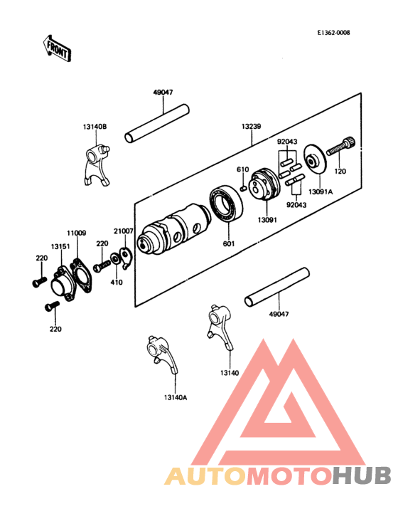 Change drum/shift fork