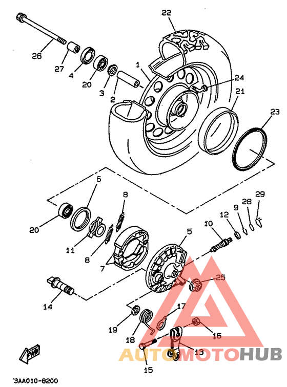 Переднее колесо