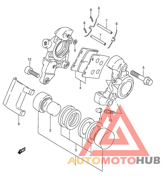 Задний суппорт