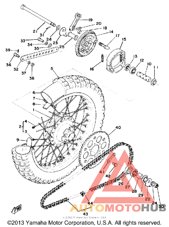 Переднее колесо