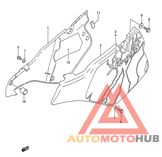 Обтекатель задний