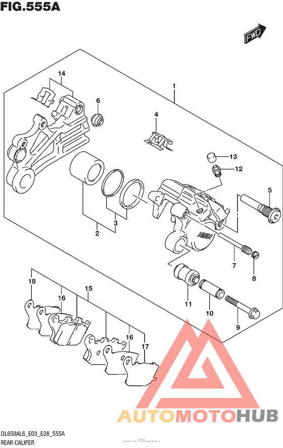 Задний суппорт