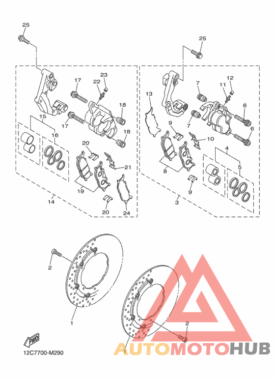 Передний суппорт