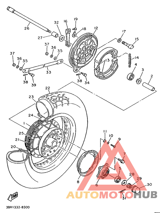 Переднее колесо