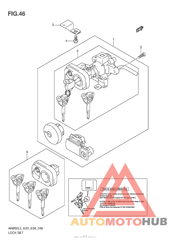 Lock Set (An650L3 E33)