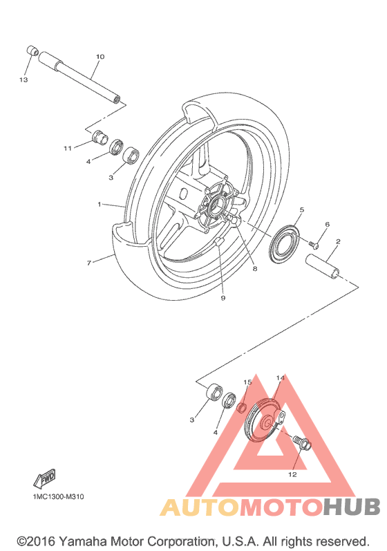 Переднее колесо