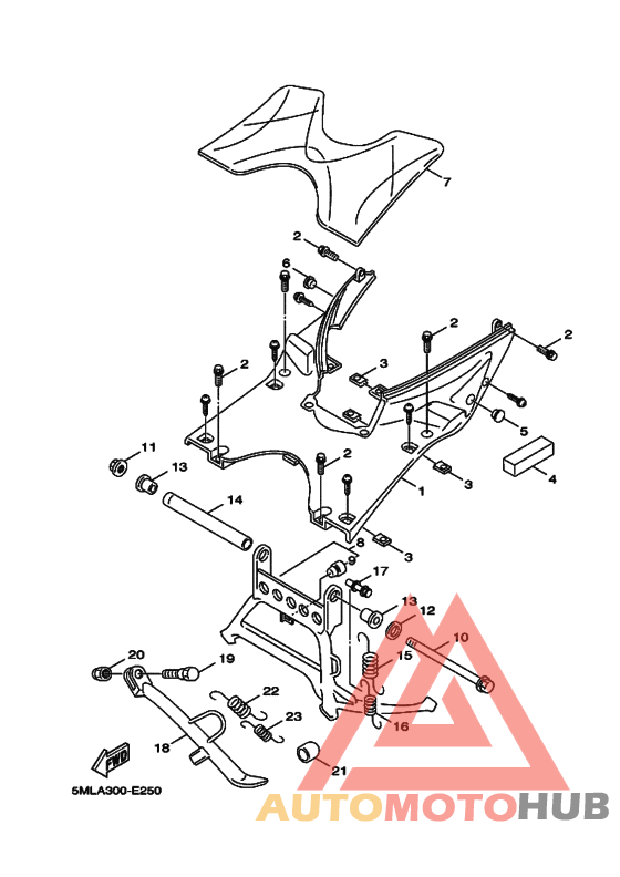 Support & repose pied