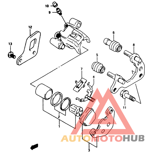 Задний суппортs