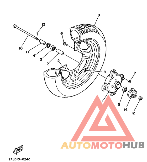 Переднее колесо