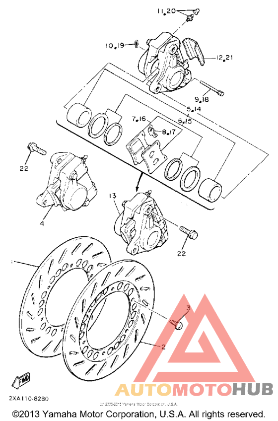 Передний суппорт
