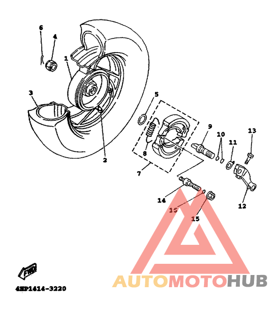 Переднее колесо