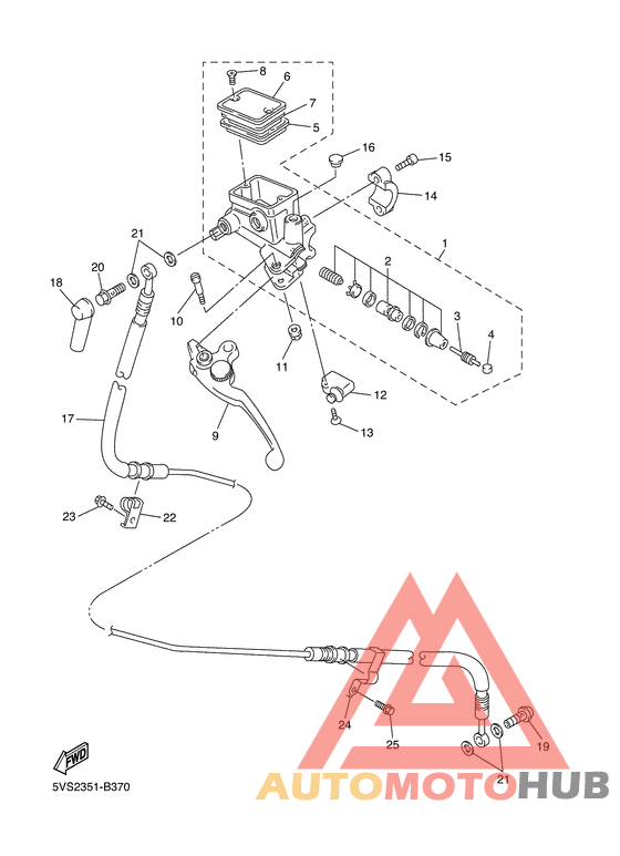 Передний торм. цилиндр 2
