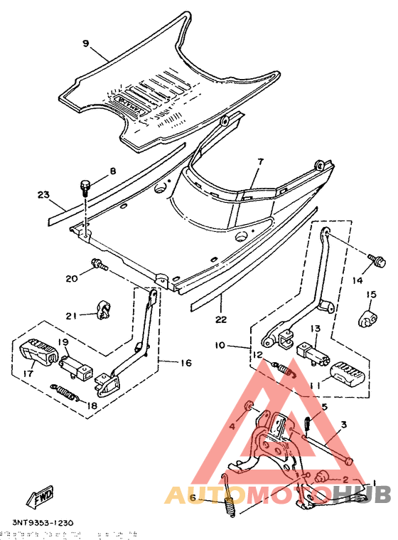 Steering handle. cable